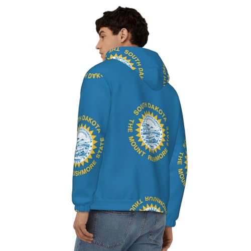 Sweat à capuche homme EdWal veste zippée manches longues poches - 3