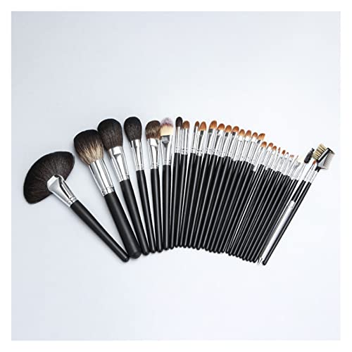 Ensemble pinceau maquillage manche en bois idéal pour réussir vos looks beauté chez vous