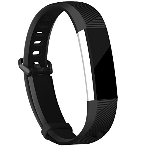 iGK Replacement Bands Compatible for Fitbit Alta and Fitbit Alta HR, Newest Adjustable Sport Strap Smartwatch Fitness Wristbands Black Small