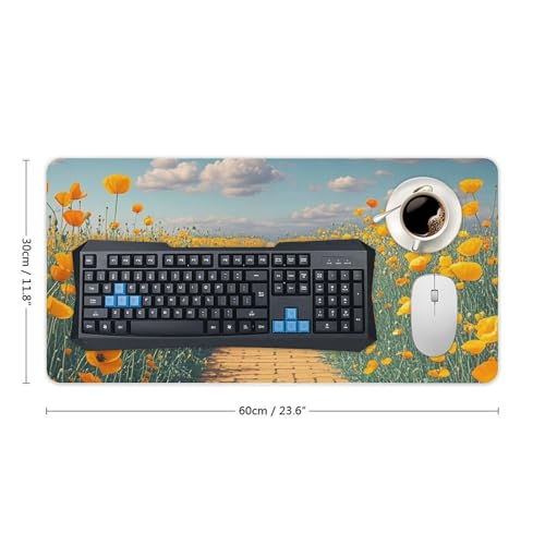 Poppies Field Yellow Brick Road Desk Pad Protector Large miniatura 2