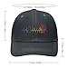 Ball Heartbeat Basketball Baseball Cap Dad Hat Adjustable Size Trucker Caps for Outdoor Activities All Seasons Dark Gray-style