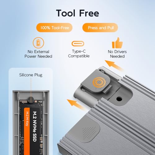 Caja externa para SSD M.2 PCIe NVMe Dual Bay MAIWO miniatura 5