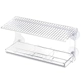 Clear Bird Feeder Garden Bird Feeding Station Pet Bird Treats Window Feeder...