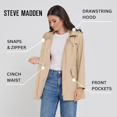 Steve Madden Women's Sand Anorak Rain Jacket – Waterproof 3X Windbreaker - Image 5