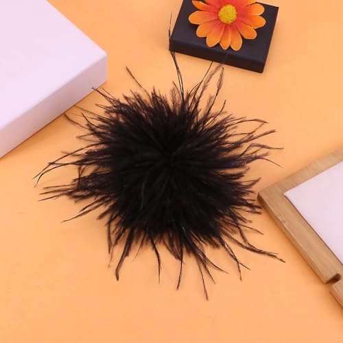 Image of CSIYANJRY99 Dainty Feather & Rose Flower Large Brooch Lapel Pins Delicate Elegant Handmade Flower Brooches Pin Classic for Wedding Party Dance Banquet for Women Dress Suit Ceremony Clothes Accessories Jewelry Valentine's Day Gifts