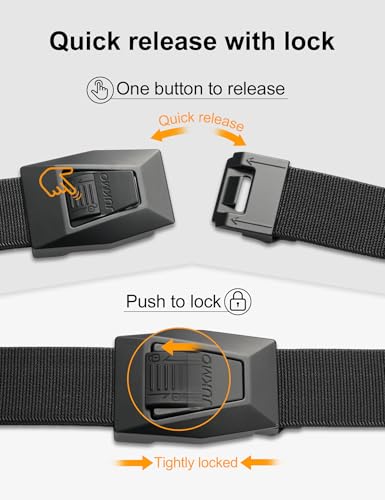 JUKMO Men's Tactical Belt Quick Release Nylon Web for Military Golf Hiking Rigger Heavy Utility Duty Work in Gift Box3