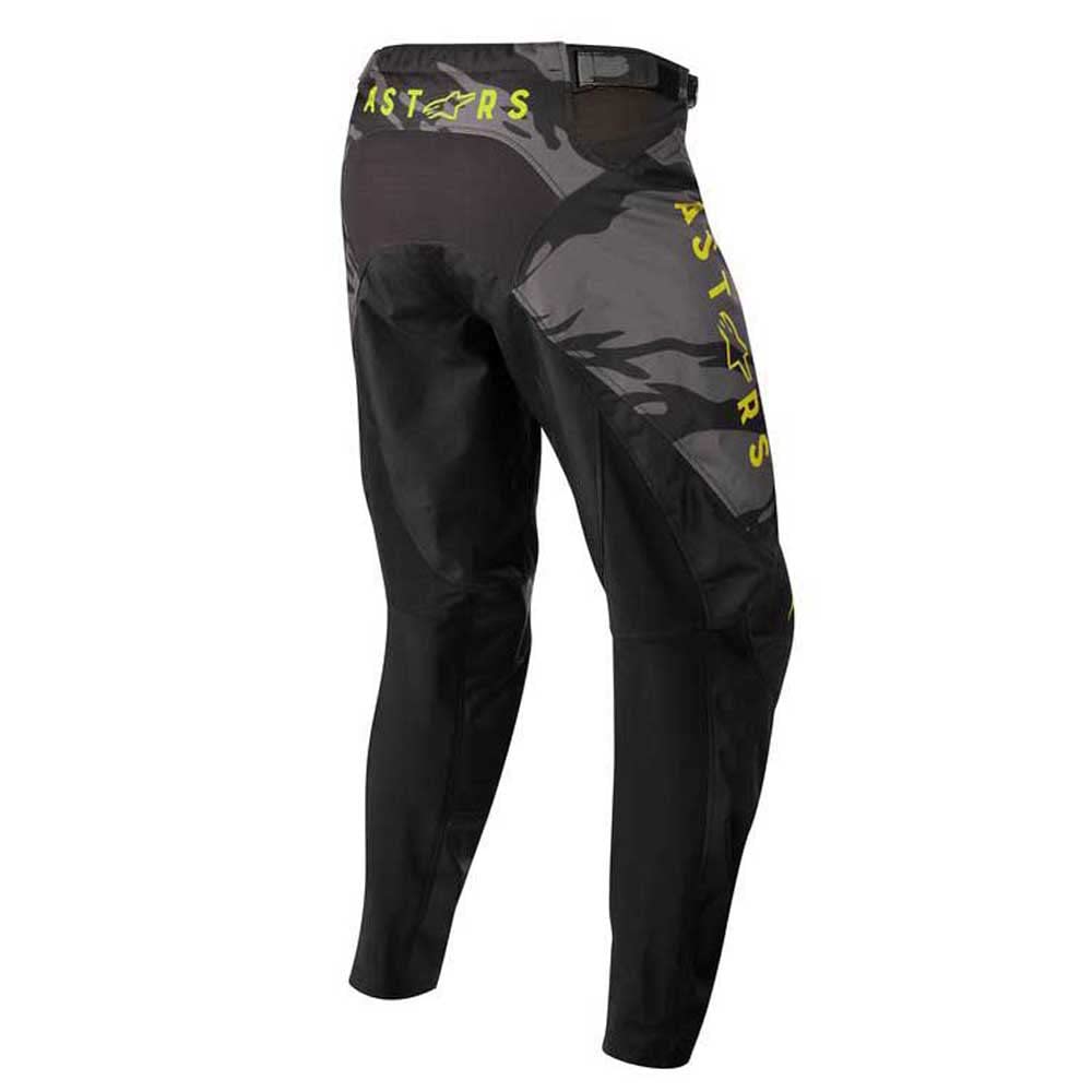 Alpinestars Youth Racer Tactical Pants Blk/Gray Camo/Ylw Fluo Sz 24 (3741222-1154-24)