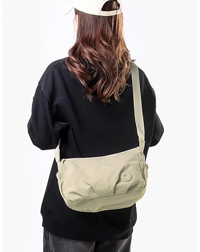 Image of WildHorn Nylon Sling Bag for Women | Lightweight Crossbody Shoulder Bag with Zipper Closure & Adjustable Strap | Casual Travel Handbag for Daily Use | Ethically Crafted