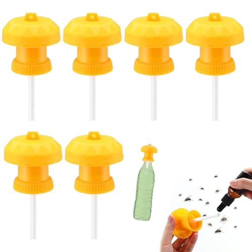 DWFEYOI Lot de 6 pièges à insectes réutilisables et universels pour punaises de lit, guêpes, mouches, guêpes et petits insectes Idéal pour les plantes, les jardins, les terrasses et les terrains