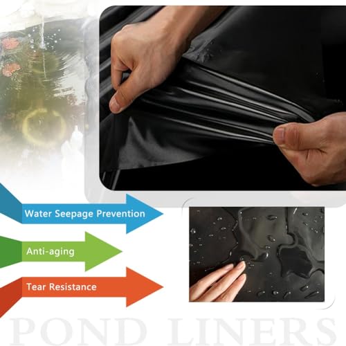 Bâche de bassin haute densité membrane imperméable pour jardins