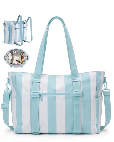 BAGSMART Large Beach Bag for Women, Oversize Tote Bag for Travel/Swim Pool/Summer