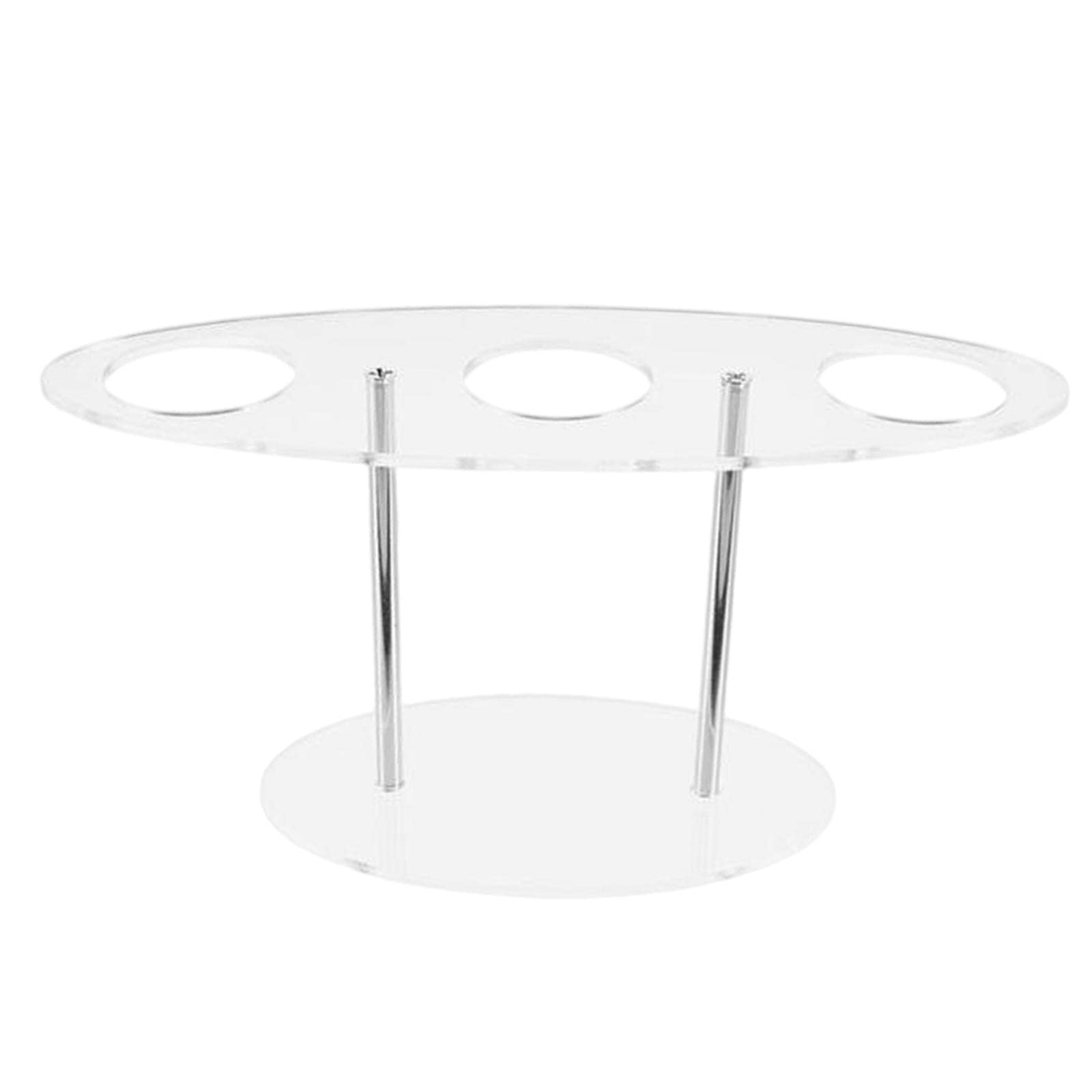 Colcolo Robusto Porta Acrilico con 3 Scomparti, Porta Cibo Decorativo Da Banco per Sushi E Popcorn, Adatto per, 6 pezzi
