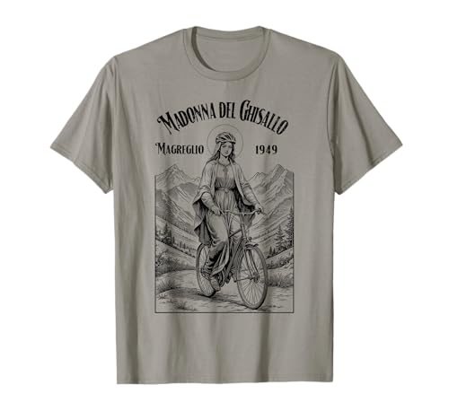 Ciclista Patrona Santa Madonna del Ghisallo Bicicleta Camiseta