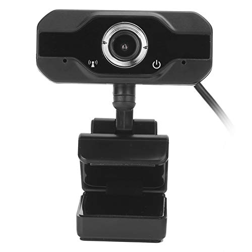 Bewinner Webcam HD 720P avec Microphones, Caméra USB avec Capteur CMOS, Caméra Web 30 FPS Compatible avec 2000/XP/win7/8/10/Vista 32bit/, pour Cours en Ligne, Vidéoconférence