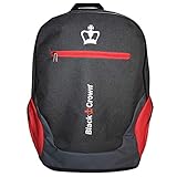 Dos asas acolchadas. Black Crown Mochila bit Negro-Rojo  Bolsa de Pádel