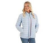 TOG24 Gibson Womens Puffer Jacket lightweight Quilted Jackets Ladies Warm Winter Padded Coats for Outdoor Travel Hiking Ice Blue 24
