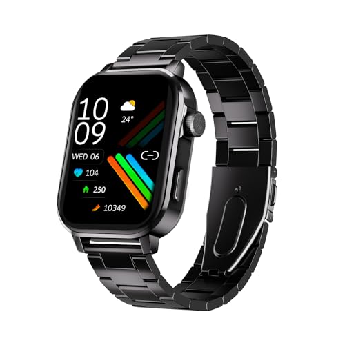 Cultsport Ace X 1.96" AMOLED Smartwatch, Premium Metallic Build Smartwatch for Men, Always On Display, Bluetooth Calling, Live Cricket Score, Health Tracking, Functional Crown
