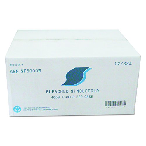 Gen Sf5000W Single-Fold Paper Towels, 9 X 9.45, White, 334 Per Pack (Case Of 12) #TOP11