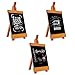 Produktbild Mini Kreidetafel Aufsteller (3 Stücke) - 21 x 16cm Mini Holz Tafel Set Memotafel für Tischkarten, Platzkarte, Buffet Party Deko Vintage Hochzeit Party Tischdeko