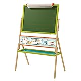 roba-kids- Pizarra imantada Reversible con tizas, Accesorios y Rollo de Papel, Multicolor (roba Baumann 7027)