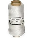 Nylon Twine Roll Solid Braided 225 Feet Long for Industrial, Packaging, Arts & Crafts, Hobby, Gifts, Wrapping, Decorations, Bundling, Fishing, Gardening, Worksite & Household Use (Nylon Twine 225 FT)