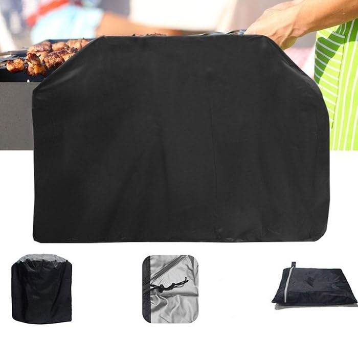 Copertura per barbecue di alta qualità, impermeabile, protezione esterna con cinghie regolabili, tessuto Oxford resistente, si adatta alla maggior parte delle griglie (100 x 60 x 150 cm)