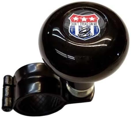 Black Steering Wheel Suicide Spinner Handle Knob Car Truck for Don't Tread ME USA Model-PYT-8888-4869