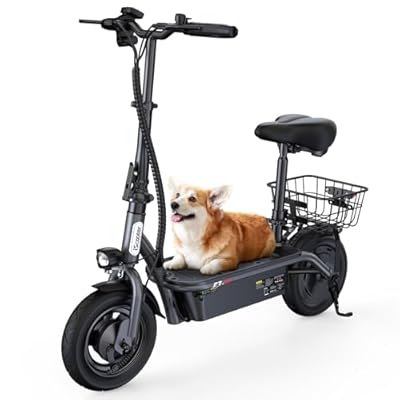 iScooter Electric Scooter with Seat, 37/21 Miles Long Range & 28/19/15.6 MPH...
