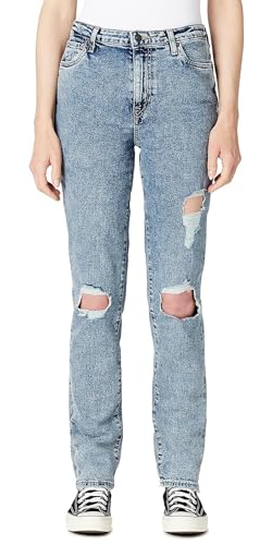 Jean straight Buffalo David Bitton pour femme Jayden high rise contrasté taille 26