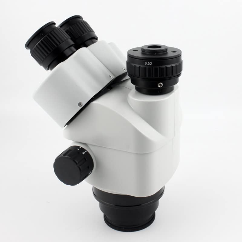 Observación con microscopio Cabezal de microscopio trinocular 7X-45X 3.5X-90X Microscopio trinocular de focal simultánea Zoom Cabezal de microscopio estéreo 0.5x 2.0x Lente de objetivo auxiliar Cámara