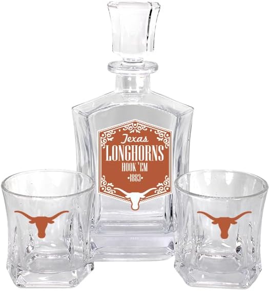 Ohio State Buckeyes Decanter Set with Two Rocks Glasses 25oz