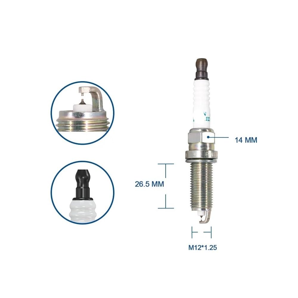 Bujías de Motor para automóvil, 2-8 Unidades, Tipo Vela, de Repuesto para 3518/FC20HR-Q8 90919-01297 9091901297, bujías de Doble iridio LD7RHII.