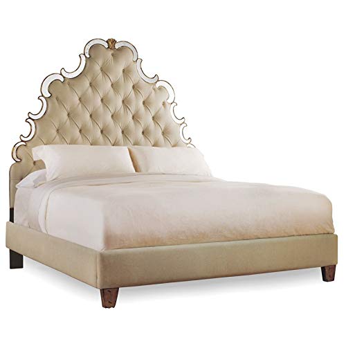 Hooker Furniture Bedroom Sanctuary Fabric Tufted California King Bed In Bling #TOP6