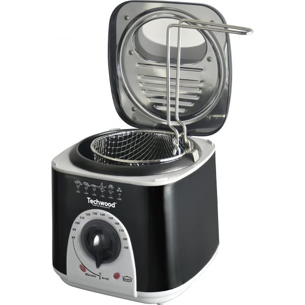 Techwood TFF-86 Fondue-Friteuse 2-en-1 - 1L Avec Thermostat Réglable