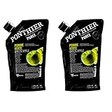Food-United APFEL PÜREE Granny Smith Frucht-Püree von Ponthier 2x 1KG für Smoothie-Bowl-Quark-Sorbet-Gelée-Topping ohne künstliche Zusätze ausgewählte Früchte