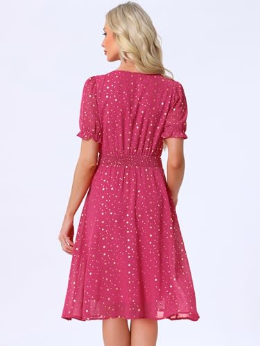 Robe à col carré avec taille élastique pour une silhouette sublimée sans effort - 2