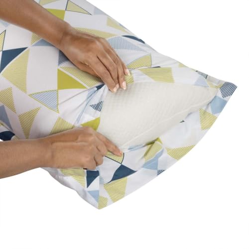 Image of Wakefit 100% Cotton Pillow Cover Set of 4 | 200 TC Soft & Breathable Pillow Cases | Standard Size 18 x 27 Inch | Skin Friendly, Durable & Gentle Machine Washable | Maze
