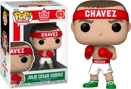 Miniatura 3 de POP Boxeo - Figura de vinilo de Julio César Chávez Funko (con funda protectora de caja compatible)