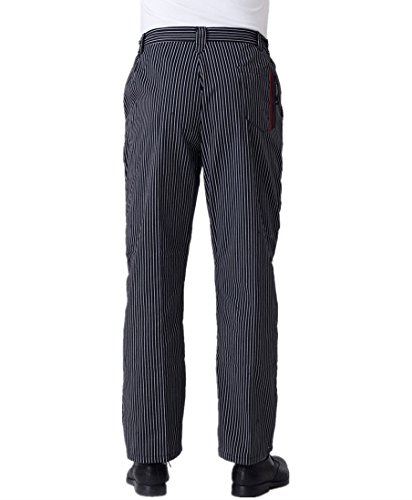 WAIWAIZUI Pantaloni da Chef Nero