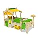 Produktbild WICKEY Kinderbett Hausbett CrAzY Candy - gelb/apfelgrüne Plane Holzbett 90 x 200 cm