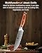XINZUO Steak Knife Set of 4,Damascus Kitchen Steak Knife Set,5 Inch Dinner Knife Set-Table Knives,Non Serrated Steak Knives,Razor-Sharp Dinner Knives with Ergonomic Rosewood Handle,Gift Box