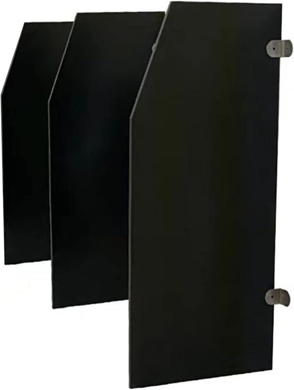 Cloison de séparation pour urinoir imperméable panneau bois noir toilettes