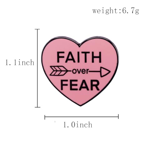Image of Heart Enamel Pin Religious Brooch,Christian Love Like Jesus Lapel Pin for Backpack, Hat, Clothes