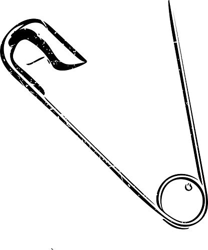 Safety Pin Movement Political Statement Vinyl Vinyl Decal Wall Laptop Bumper Sticker 5'