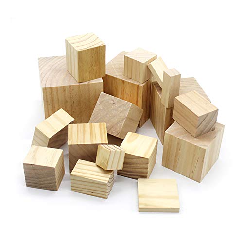MHUI Cubetti di Legno Piccoli Cubi di Legno