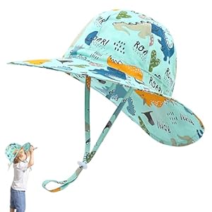 CutitiUU Baby Girl Boy Sun Hats,18 Months-5 Years UPF 50+ Toddler Sun Hat Summer with Adjustable Chin Strap,Nice Beach hat