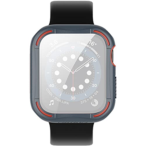 Image of Nillkin Case for Apple Watch iWatch 44mm 44 mm Series 4 /5 / 6 / SE Crash Bumper Full Coverage Case PC + TPU Anti Shock with Screen Glass 6 Layered Protection & Cutouts Black