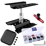 RC Car Work Stand Repair Workstation Aluminum Alloy 360 Degree Rotate w/Screw Kit & Screw Tray,...
