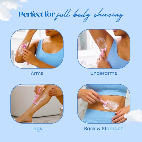 Image of Hyuman Bikini Razor + Softshave Razor Pack of 3 Combo for Women | Gentle & Smooth Shaving Kit (Set of 2)