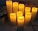 Vinkor Flameless Candles Battery Operated Candles Real Wax Pillar LED Candles with 10-Key Remote and Cycling 24 Hours Timer (Ivory 4